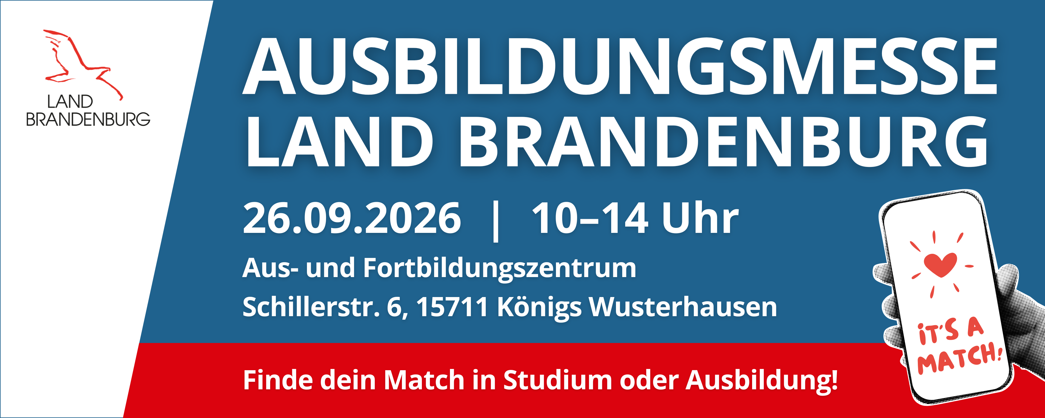 Kampagnenbild Ausbildungsmesse Land Brandenburg 2026