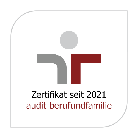 Seit 2021 Zertifikat audit berufundfamilie